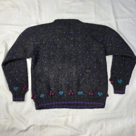 Woolrich Goose Sweater Womens‎ Medium Christmas Gray Intarsia Wool Grandma Ugly - Picture 5 of 8